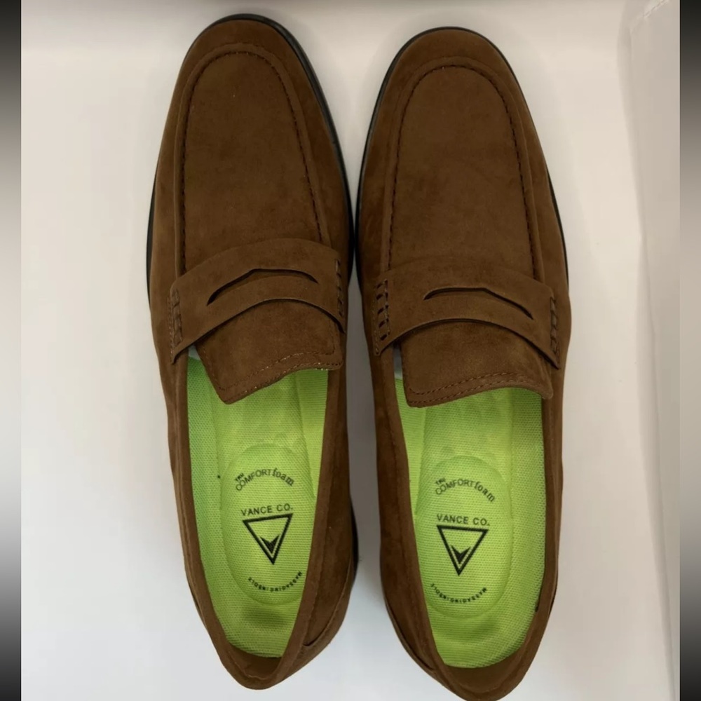 Vance Co. Mens Formal Suede Casual Slip on Loafers Size 8.5